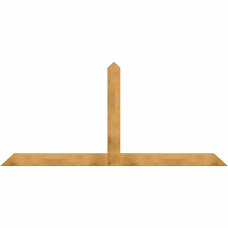 Ekena Millwork Portland Rough Sawn Timber Gable Bracket, Western Red Cedar, 108"W x 49"H x 2"D x 6"F, 11/12 Pitch GBW108X49X0206POR00RWR